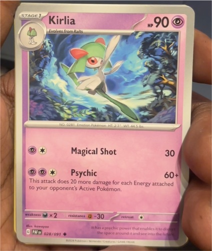 2024 Pokémon Paldean Fates #028 Kirlia — front
