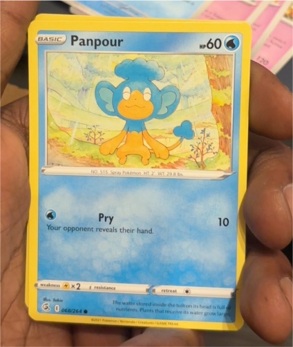 2021 Pokémon Sword & Shield Fusion Strike #068 Panpour — front