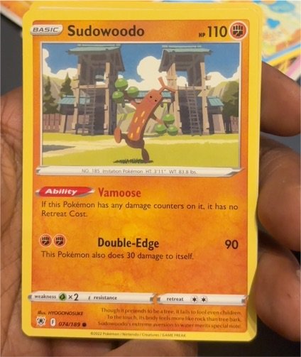 2022 Pokémon Astral Radiance #074 Sudowoodo — front