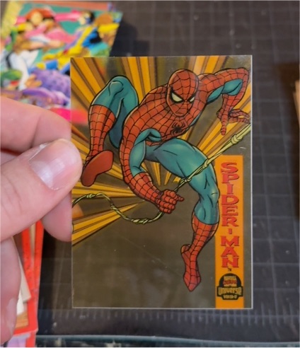 1994 Marvel Universe Suspended Animation #6 Spider-Man — front