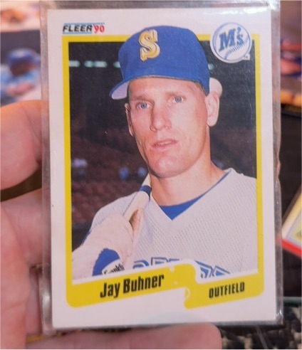 1990 Fleer #508 Jay Buhner — front