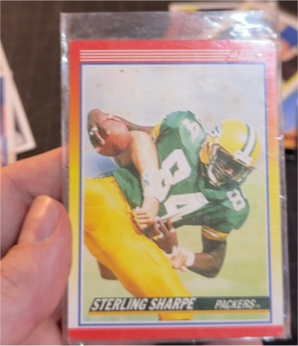 1990 Score #245 Sterling Sharpe — front