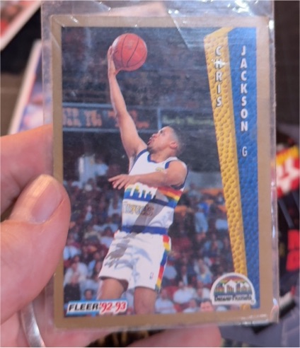 1992-93 Fleer #57 Chris Jackson — front