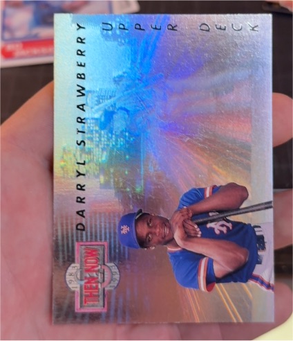 1993 Upper Deck Then & Now #TN8 Darryl Strawberry — front