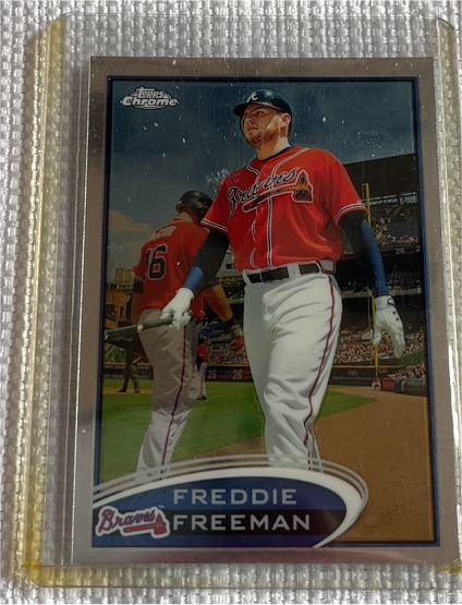 2012 Topps Chrome #19 Freddie Freeman — front
