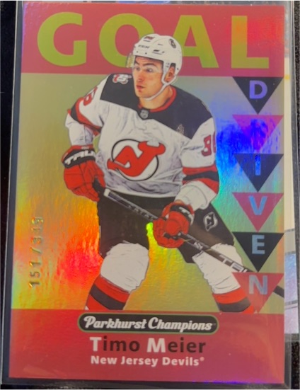 2023-24 Parkhurst Champions #GD-23 Timo Meier — front