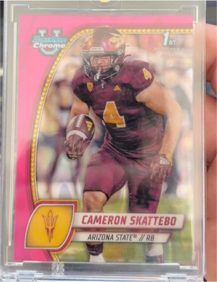 2024 Bowman University Chrome #37 Cameron Skattebo — front