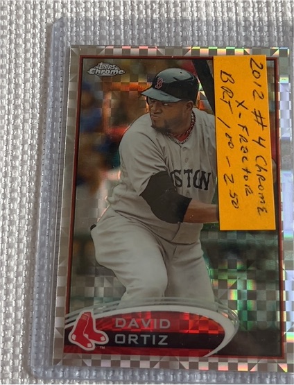 2012 Topps Chrome #4 David Ortiz — front