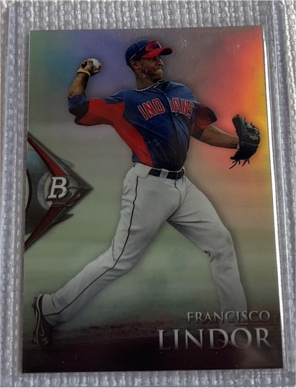2014 Bowman Platinum Prospects #BPP1 Francisco Lindor — front