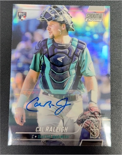 2022 Topps Stadium Club Chrome #255 Cal Raleigh — front