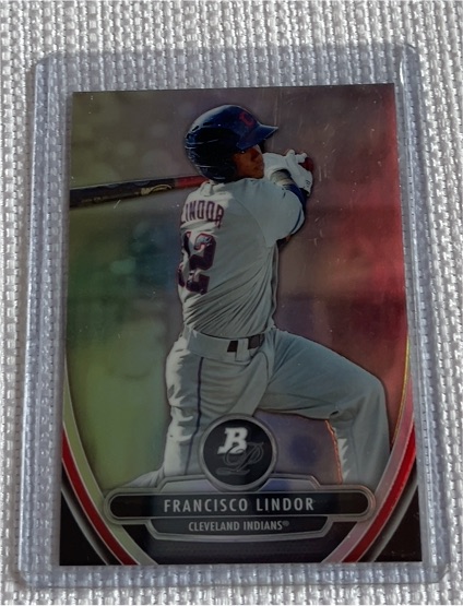 2013 Bowman Platinum Prospects #BPP21 Francisco Lindor — front