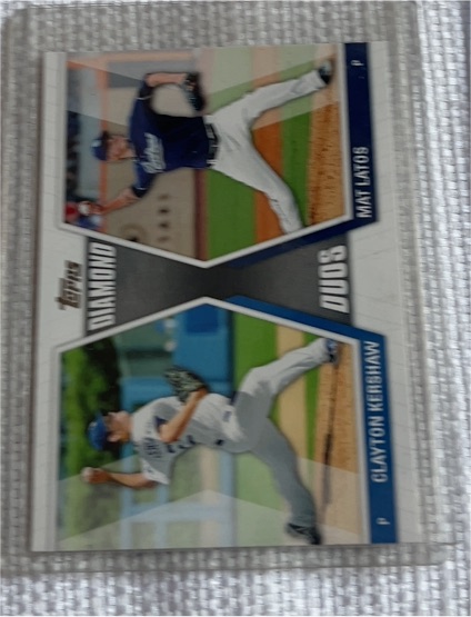 2011 Topps Diamond Duos #DD-KL Clayton Kershaw / Mat Latos — front