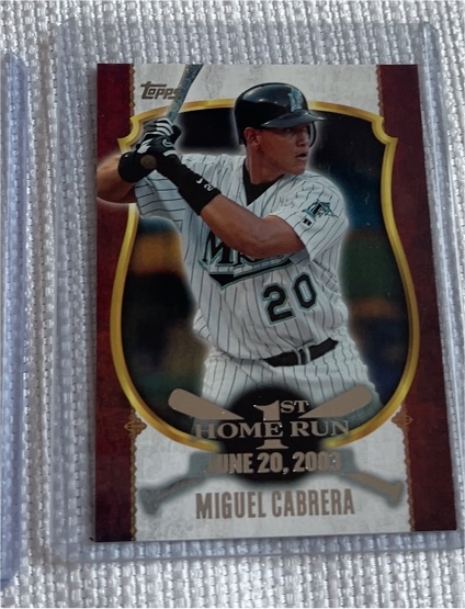 2015 Topps First Home Run #FHR-10 Miguel Cabrera — front