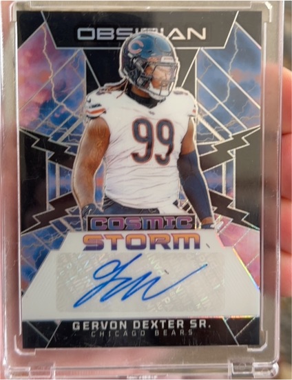 2024 Panini Obsidian #CSS-GDS Gervon Dexter Sr. Cosmic Storm — front