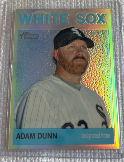 2013 Topps Heritage Chrome Refractors #HC48 Adam Dunn — front