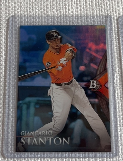 2014 Bowman Platinum #31 Giancarlo Stanton — front