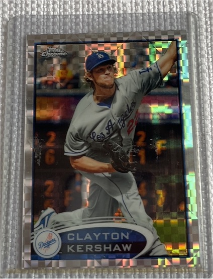 2012 Topps Chrome #112 Clayton Kershaw — front