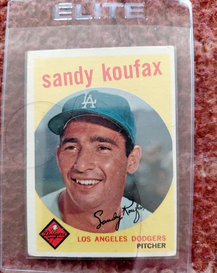 1959 Topps #163 Sandy Koufax — front