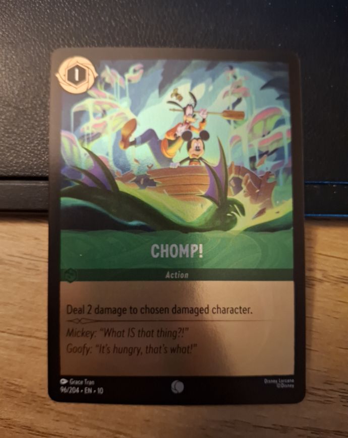 Disney Lorcana Whispers in the Well #96 Chomp! — front