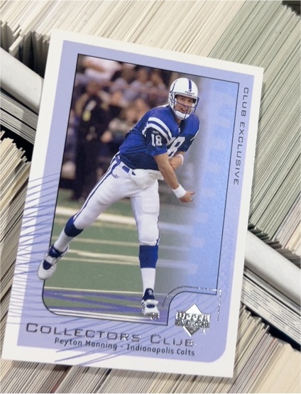 2002 Upper Deck Collector's Club #NFL1 Peyton Manning — front