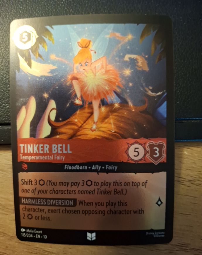 2023 Disney Lorcana Whispers in the Well #115 Tinker Bell — front