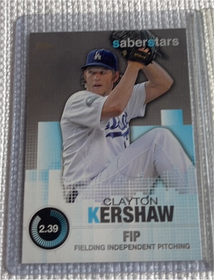 2014 Topps Saber Stars #SST-2 Clayton Kershaw — front