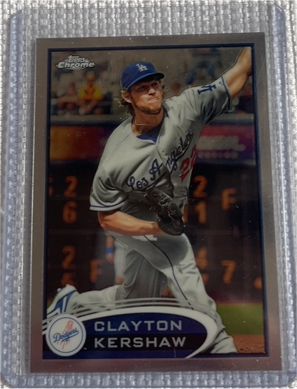 2012 Topps Chrome #600 Clayton Kershaw — front