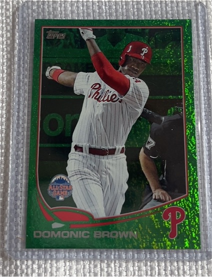 2013 Topps Update Emerald Green #US309 Domonic Brown — front