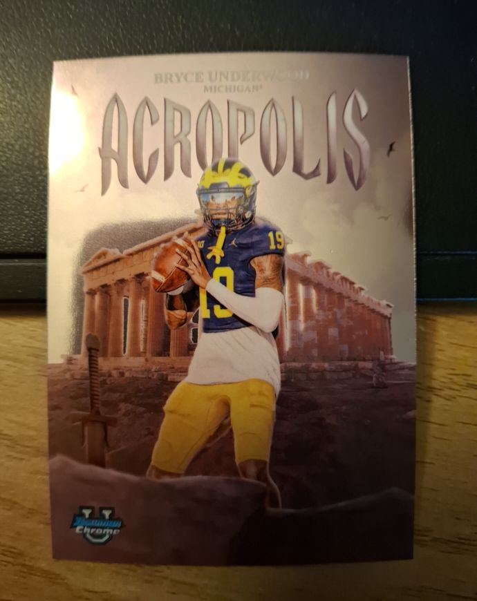 2025 Bowman Chrome University #A-5 Bryce Underwood Acropolis — front