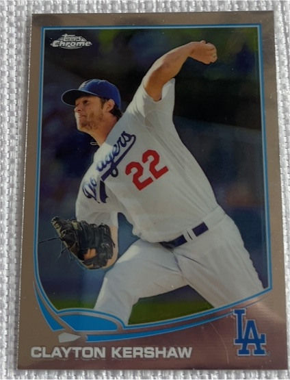 2013 Topps Chrome #175 Clayton Kershaw — front