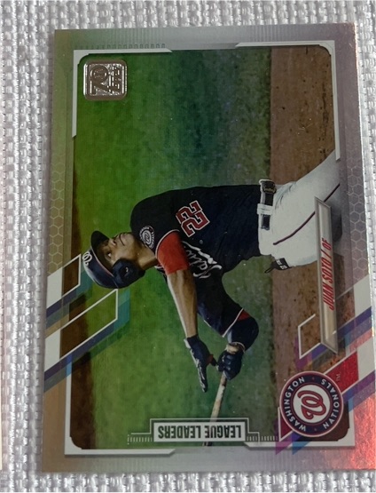 2021 Topps #225 Juan Soto League Leaders — front