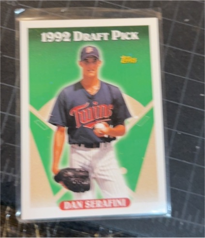 1993 Topps #307 Dan Serafini 1992 Draft Pick — front