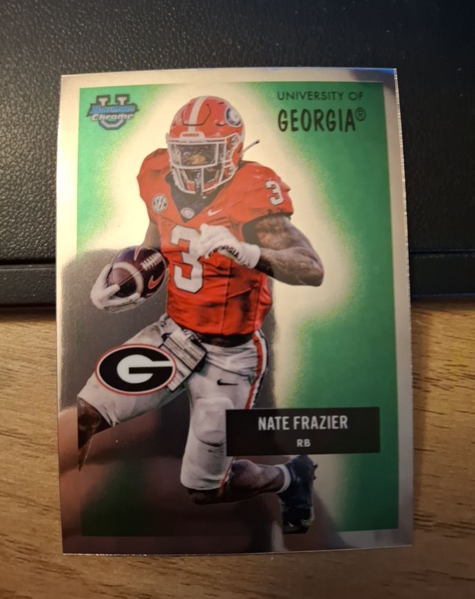 2025 Bowman Chrome U #55AV-6 Nate Frazier — front