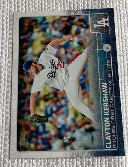 2015 Topps #317 Clayton Kershaw — front
