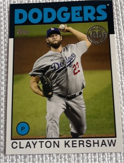 2021 Topps 1986 35th Anniversary #86B-4 Clayton Kershaw — front