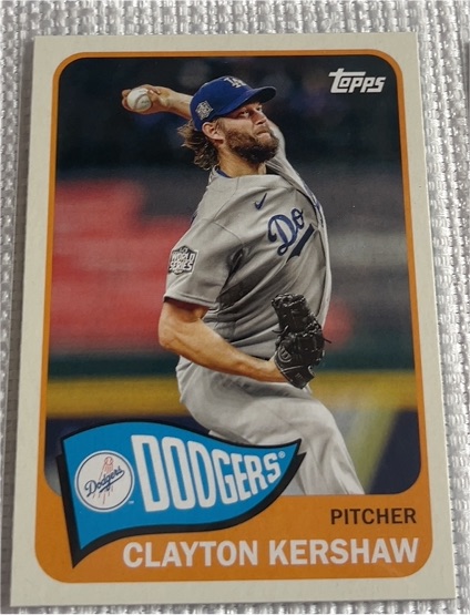 2021 Topps 1965 Topps Redux #T65-28 Clayton Kershaw — front