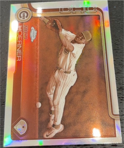 2025 Topps Chrome #107 Nico Hoerner — front