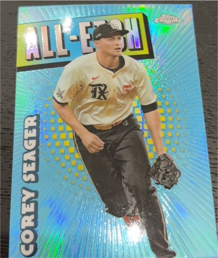 2025 Topps Chrome All-Etch #CAE-13 Corey Seager — front