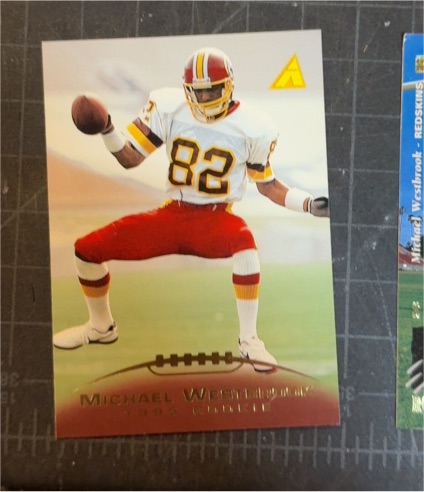 1995 Pinnacle #211 Michael Westbrook Rookie Washington Redskins — front