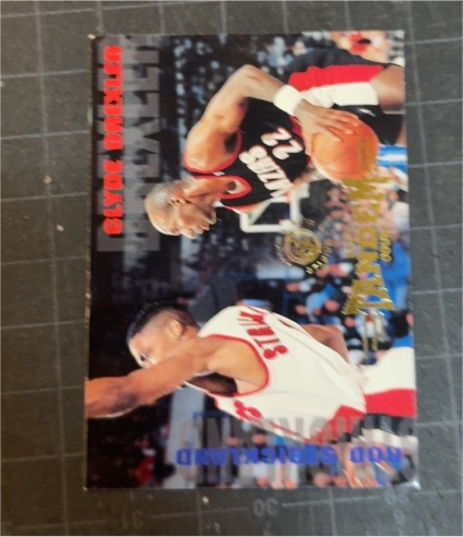 1994-95 Topps Stadium Club #227 Clyde Drexler, Rod Strickland — front