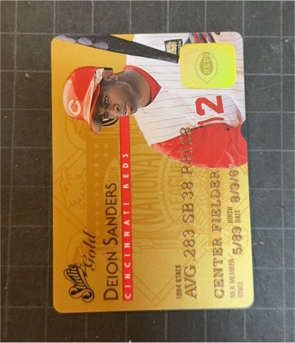 1995 Donruss Studio #20 Deion Sanders Gold — front