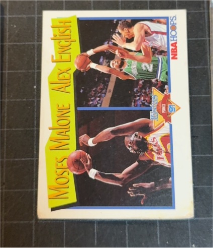 1991-92 NBA Hoops #315 Moses Malone Alex English — front
