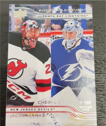 2025-26 Upper Deck Series 1 #199 Andrei Vasilevskiy & Jacob Markstrom — front