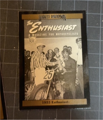 1992 Collect-A-Card Harley Davidson Series 2 #198 1953 Enthusiast — front