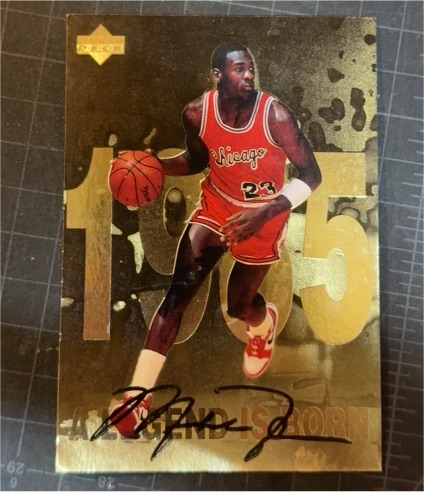 1998 Upper Deck Michael Jordan #1 Jumbo Gold Foil — front