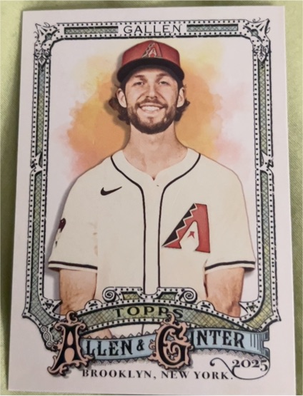 2025 Topps Allen & Ginter #155 Zac Gallen — front