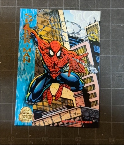 1994 Fleer Marvel Universe #130 Spider-Man — front