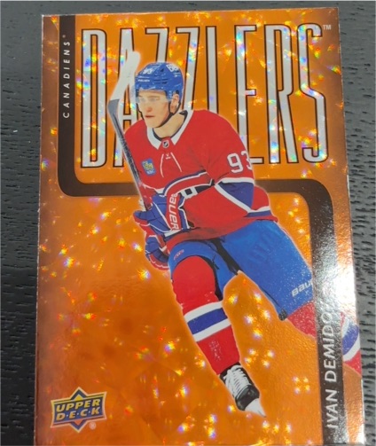 2025-26 Upper Deck Series 1 #DZ-18 Ivan Demidov Orange Dazzler NHL Trading Card — front