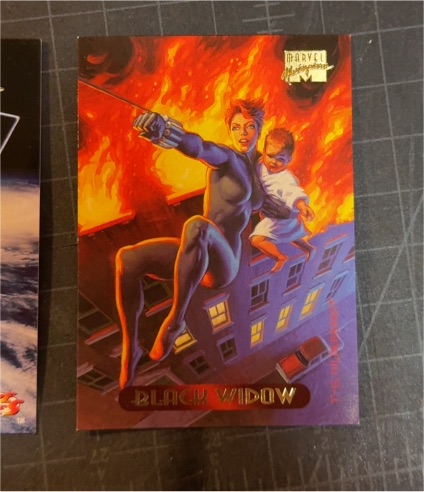 1994 Marvel Masterpieces #9 Black Widow — front