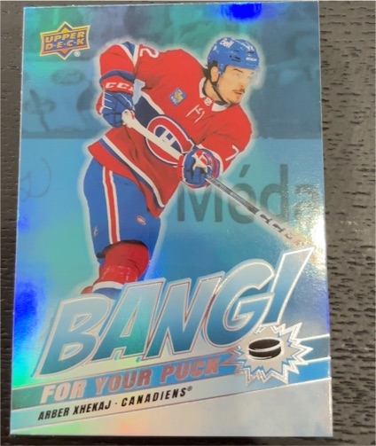 2024-25 Upper Deck #BP-23 Arber Xhekaj Bang! For Your Puck — front